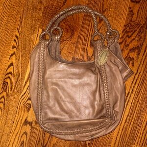 Elie Tahari brown leather shoulder bag